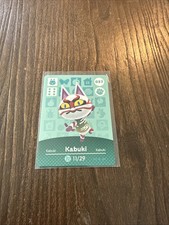 Nintendo Amiibo Card Animal Crossing Kabuki  037 Never Scanned AUTHENTIC