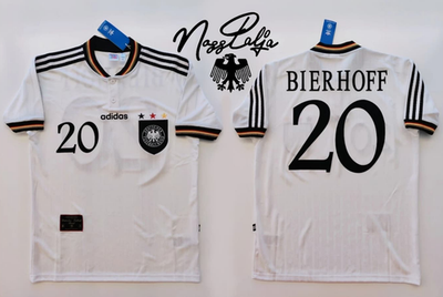 Germany Bierhoff Official Adidas EURO 96 Reissue Champions Jersey