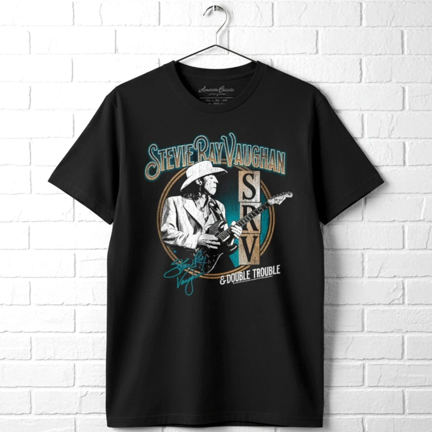 Stevie Ray Vaughan Signature SRV Men's T Shirt