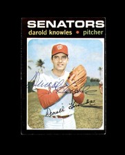 Darold Knowles Signed Original 1971 Topps Washington Senators Autograph