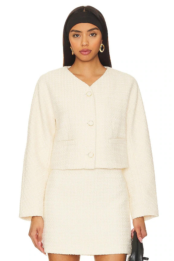 Rue Sophie Eloise Jacket in Cream S NWT $228
