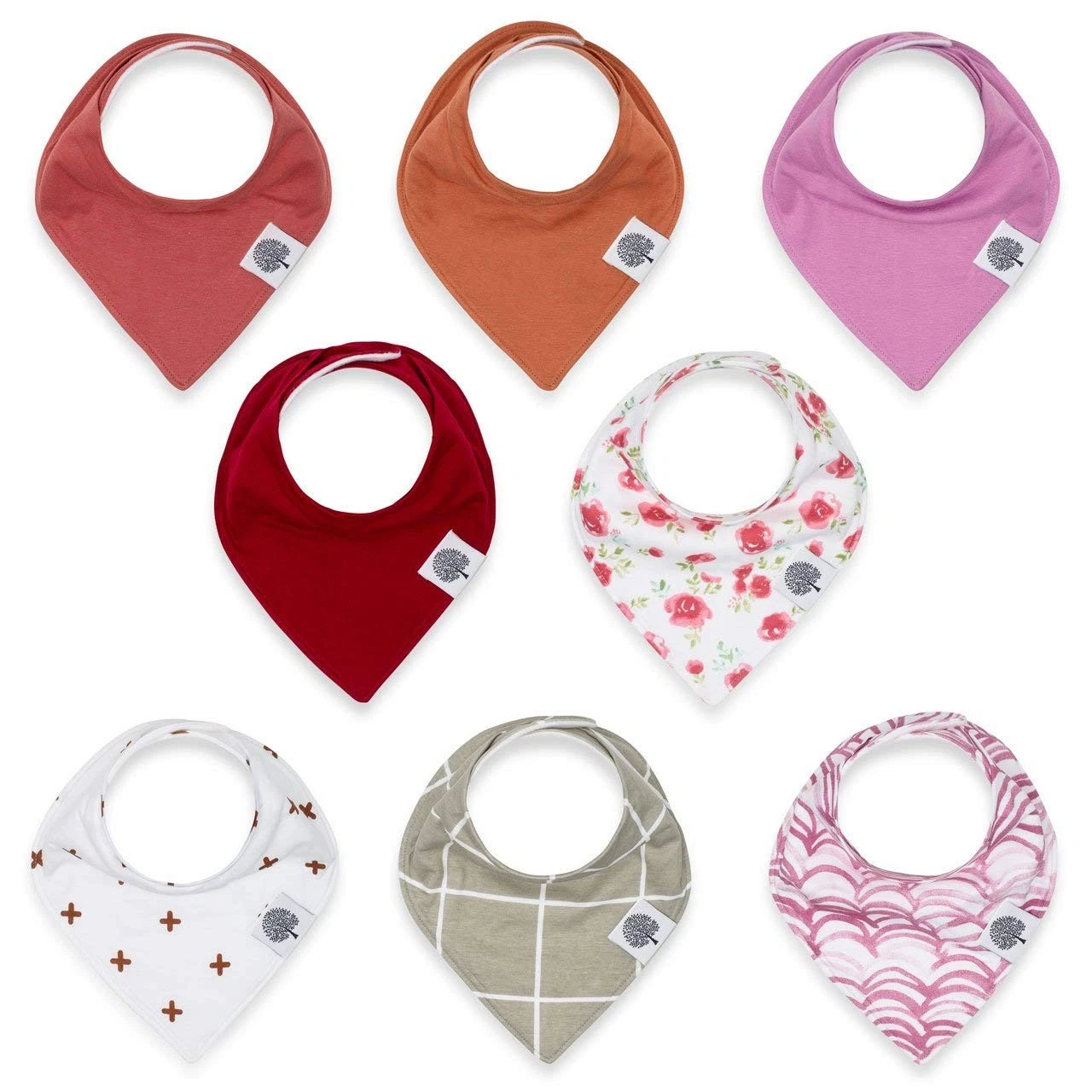 Parker Baby Bandana Drool Bibs 8 Pack Baby Bibs for Boys, Girls, Unisex - Sof...