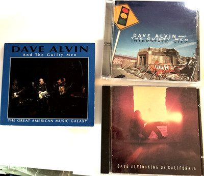 Dave Alvin 3 CDs: w/the Guilty Men: Great Am. Music Galaxy, Interstate & King CA