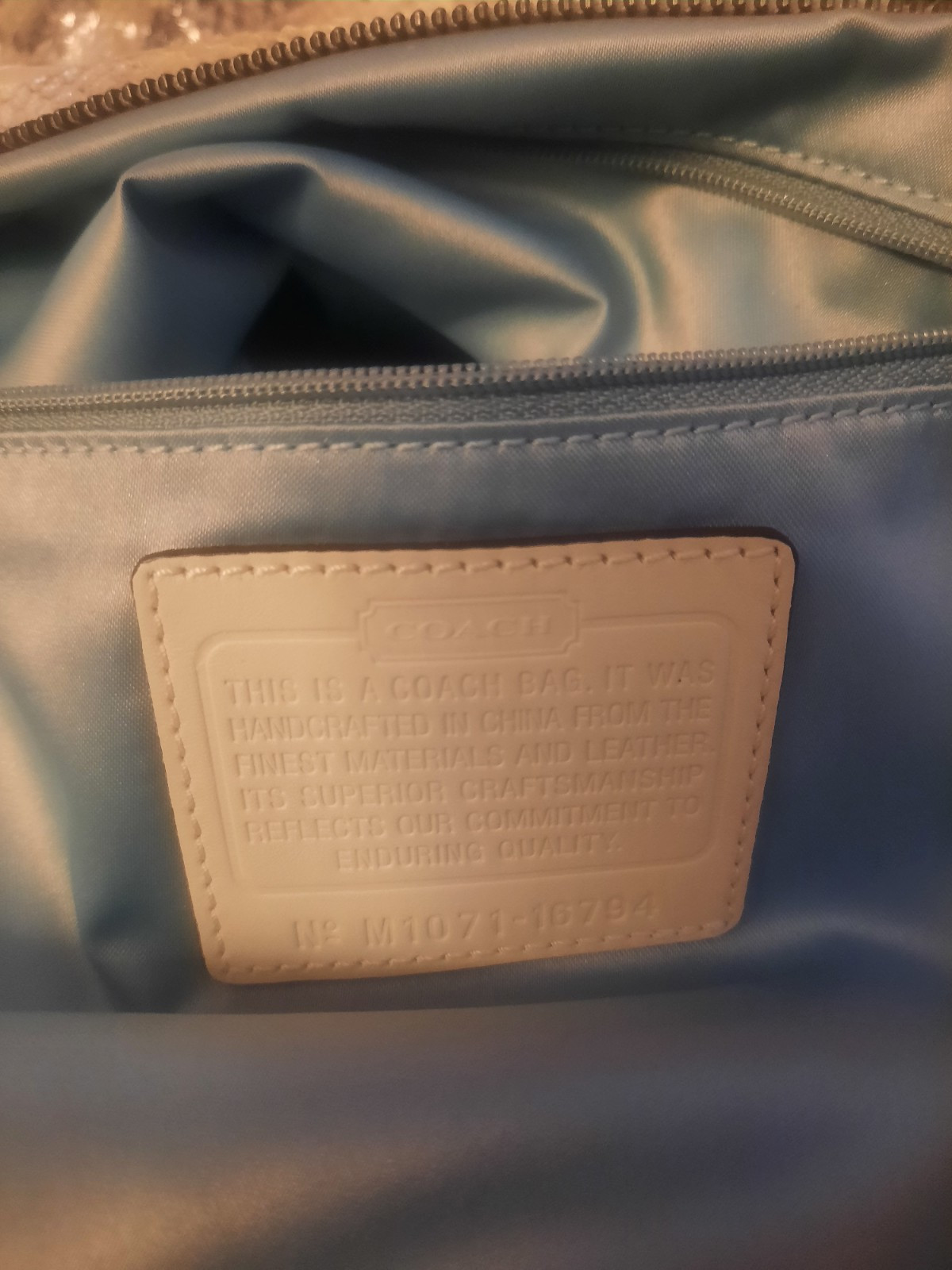 Coach Designer Python Snakeskin Embossed Leather … - image 12