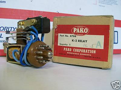 NEW IN BOX PAKO 8786 K-2 RELAY 