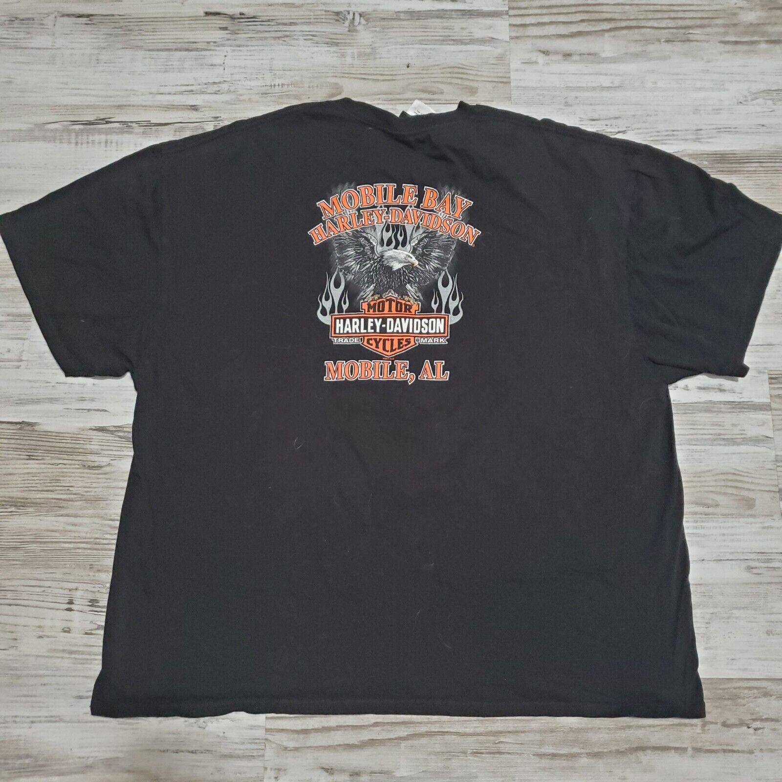 Harley Davidson Shirt Mens 3XL Flames Skull Eagle… - image 3