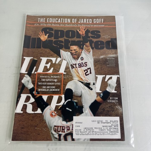 Sports Illustrated October 30, 2017 JOSE ALTUVE Astros vs Dodgers - Picture 2 of 7