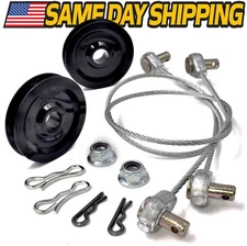 (2 Kit) Deck Lift Pulley & Cable Kit for Cub Cadet MTD Troy-Bilt Craftsman Ryobi