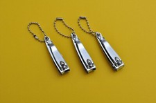 3 Three Original Sharp Trim Fingernail Clippers Keychain - ships from CA, USA