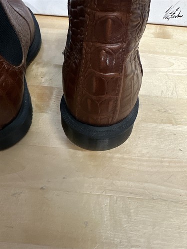 Dr Martens Women's Flora Croc Chelsea Boot Brown Size 7 US L - Picture 7 of 10