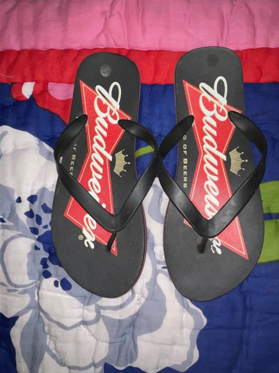 Budweiser flip flops sales