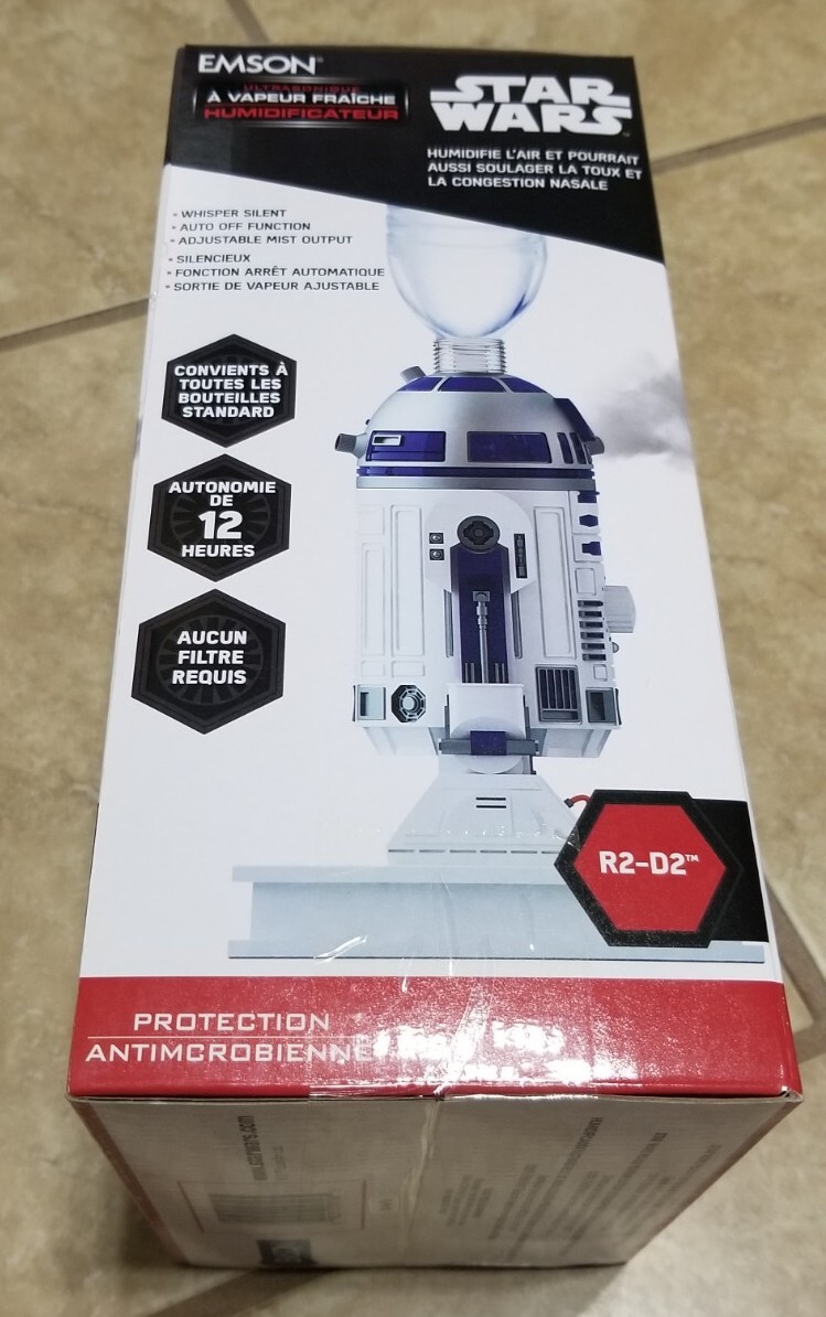 Emson Disney Star Wars R2-D2 Ultrasonic Cool Mist Humidifier