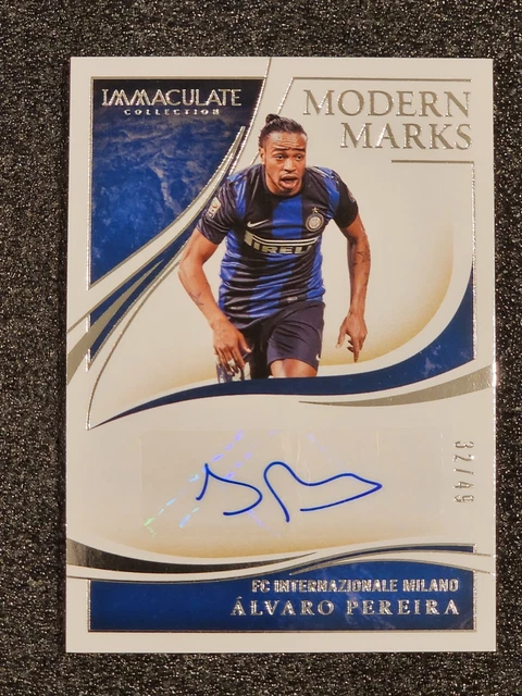 2020 Immaculate Collection Soccer Modern Marks #MM-APR Alvaro Pereira Autograph