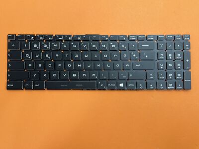 DE-Tastatur Keyboard Schwarz kompatibel für MSI GP75 Leopard 9SD-1063