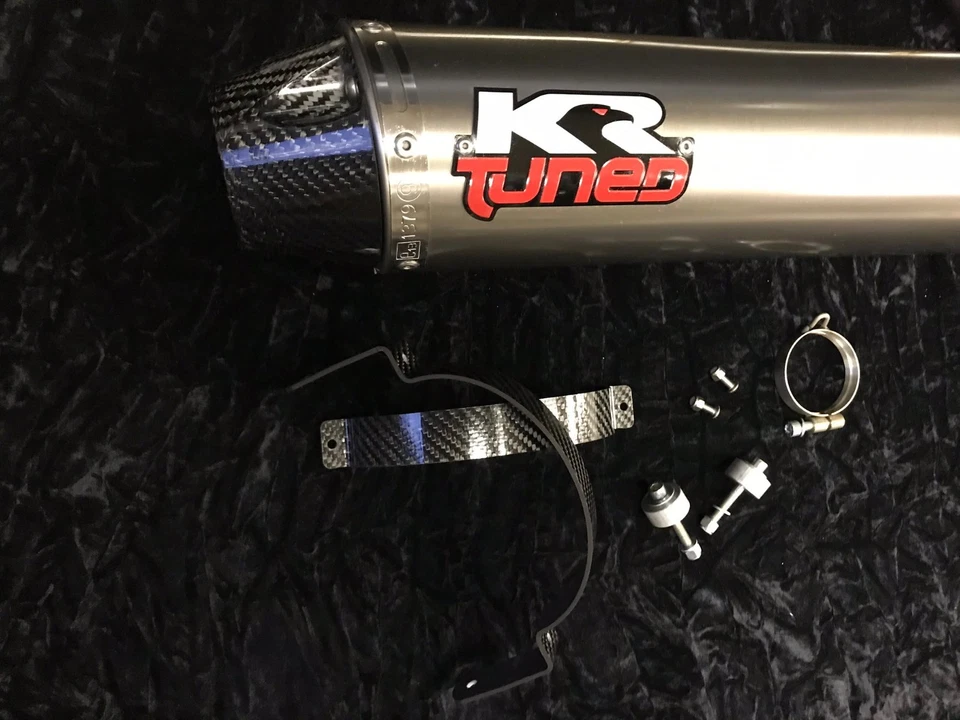 2007-2008 Honda CBR600RR KR Tuned Slip On Escape Titanium CF 40709-2299 - Imagem 3 de 4