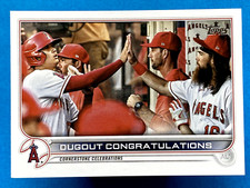 Dugout Congratulations 2022 Topps Series 2 #416 Los Angeles Angels Checklist