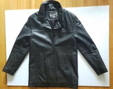 Vintage Indian Motorcycle Jacket - Black Small Buffalo Leather New W/o Tags