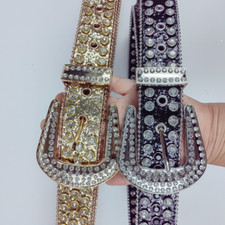 Lady Rhinestones Waist Belt Club Bling Rivet Cowgirl Club Skinny Fashion Classic