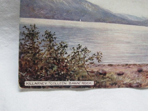 1909 Tuck Oilette Panoramic 6638 Foldout Killarney Colleen Bawn Rock Rare! - Picture 4 of 8