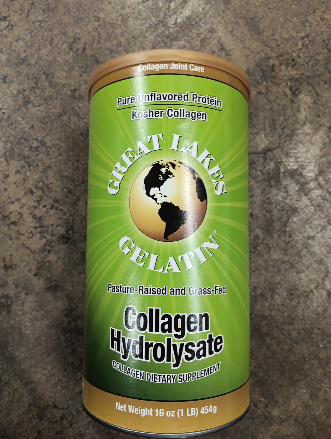 Great Lakes Gelatin Beef Hydrolyzed Collagen, Kosher 16 oz