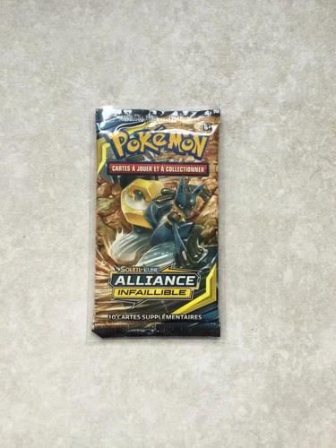 Booster Pokémon Soleil/Lune Alliance Infaillible scellé sleeve- Lucario Melmetal