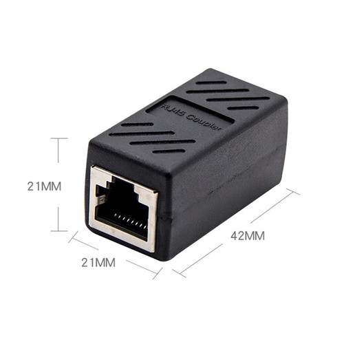 2 Pcs Splitter Ethernet Extender Female Female Ethernet Adapter - Afbeelding 7 van 12