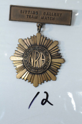 Vintage NRA Sitting Gallery Team Match 96% (1922) Medal