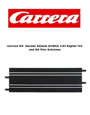 Carrera GO 1x Gerade 342mm (61602) 1:43  Digital 143 und GO Plus Schienen.