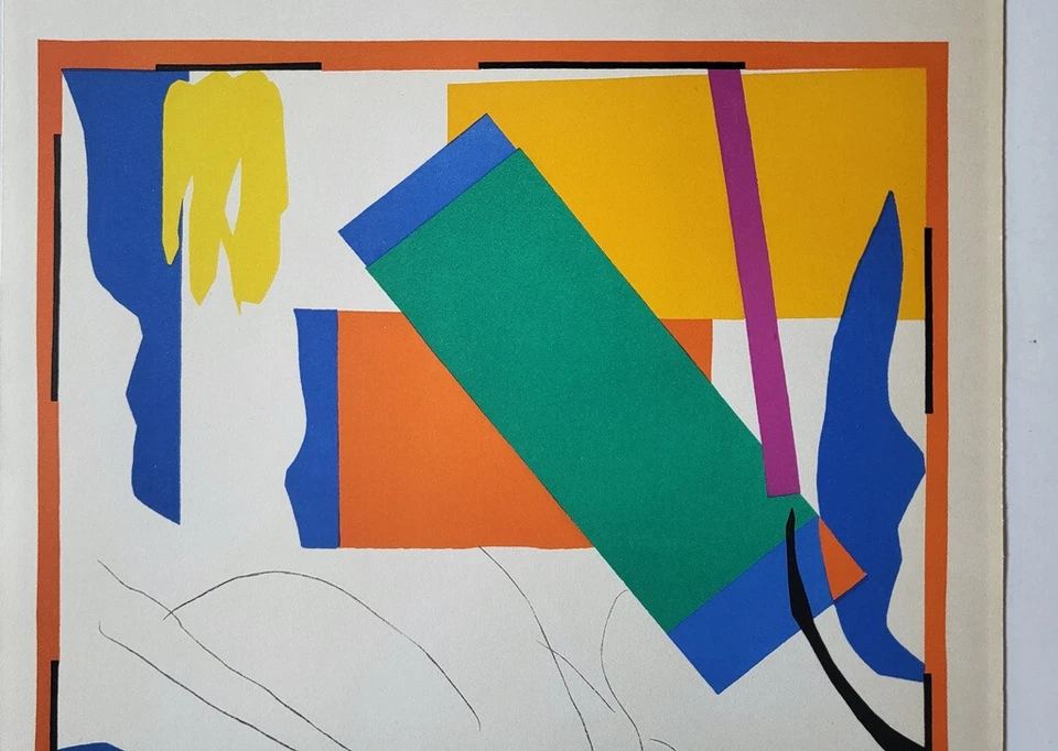 Litografía Original Henri Matisse "Souvenir D'oceanie" Edición Limitada.  Mourlot 1958 Foto 2 de 4