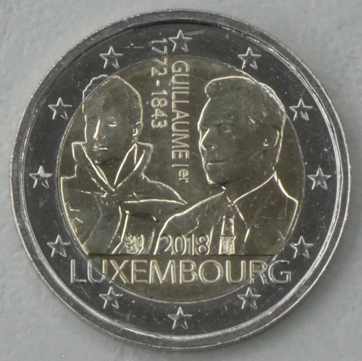 2 euros Luxembourg 2024 100 ans Franc Feierstëppler UNC