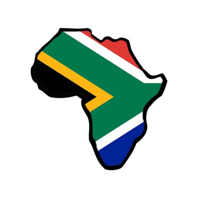Südafrika Flagge KARTE BÜGELBILD Siebdruck Transfer Patch Applikation Afrika Karte