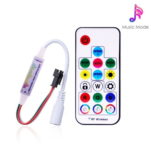 WS2811 WS2812B LED Pixels Strip Light Controller USB DC RF Remote Controller - Picture 15 of 38