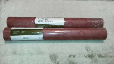 Vliestapete AS LUXURY WALLPAPER 2 x 1799-75 (2Rollen) Muster Rotlila Glanz