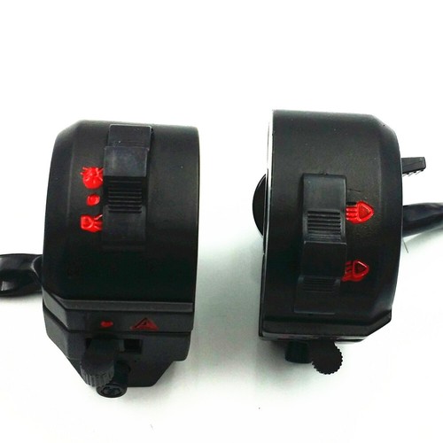 Control de motocicleta 7/8"" interruptor izquierdo derecho señal de giro bocina crucero bobber - Imagen 4 de 5
