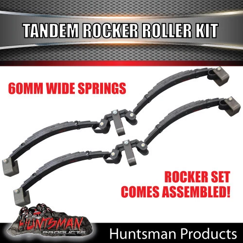 7 Leaf 3500Kg Rocker Roller Spring Set & High Tensile U bolt Kit Trailer Caravan - image 3 of 4