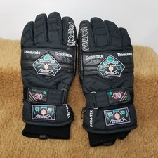 Reusch Ski Gloves Style No 6998 Dura-Tex Gore Tex Black Men s Size 7.5