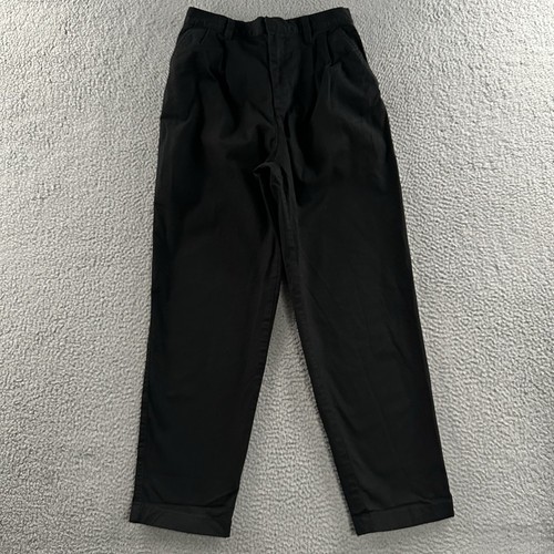 Gap Womens Pants Black Size 6 Ankle High Rise Tapered Stretch Cotton Blend