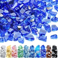 1/2 Inch Fire Glass Reflective Tempered Fireglass Cut Crushed FireGlass for F...