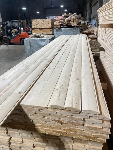 HEAVY DUTY PINE TIMBER T&G LOGLAP CLADDING 24MM THICK! 100 METERS (21@4.8M) - Image 2 of 3