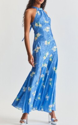 fashion one shoulder chiffon maxi dress 2024 Coral Dream Elegant One-Shoulder Chiffon Dress L / Pink