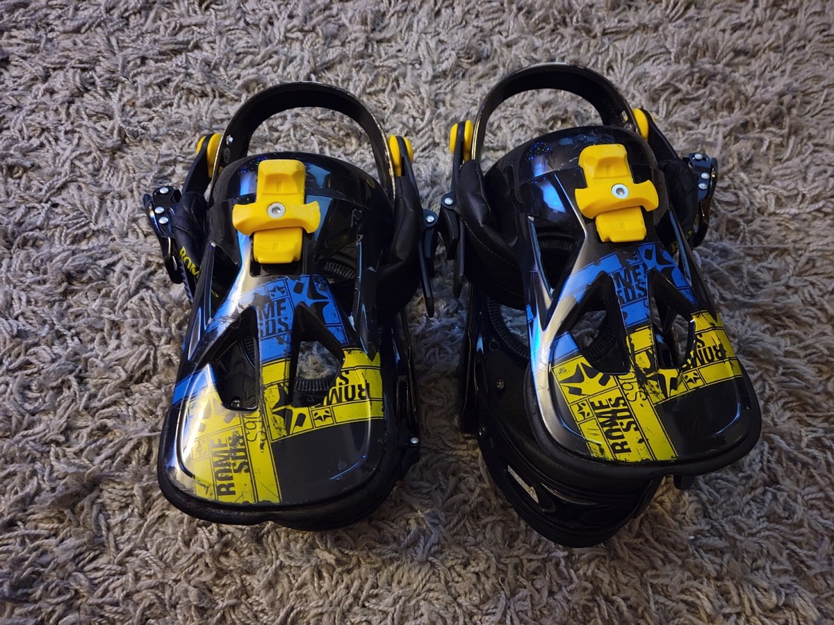 Rome SDS Snowboard Bindings S90 Size Lg/XL used As-Is Check Rome SDS Snowboard Bindings S90 Size Lg/XL used As-Is Check