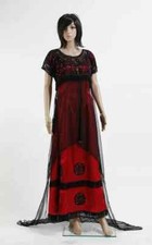 HOT Titanic Rose Jump Dress Outfit Cosplay Costume Victorian Halloween