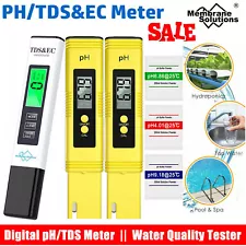 3Pcs Digital LCD PH Meter Pen +TDS EC Water Purity PPM Temperature Tester Tool