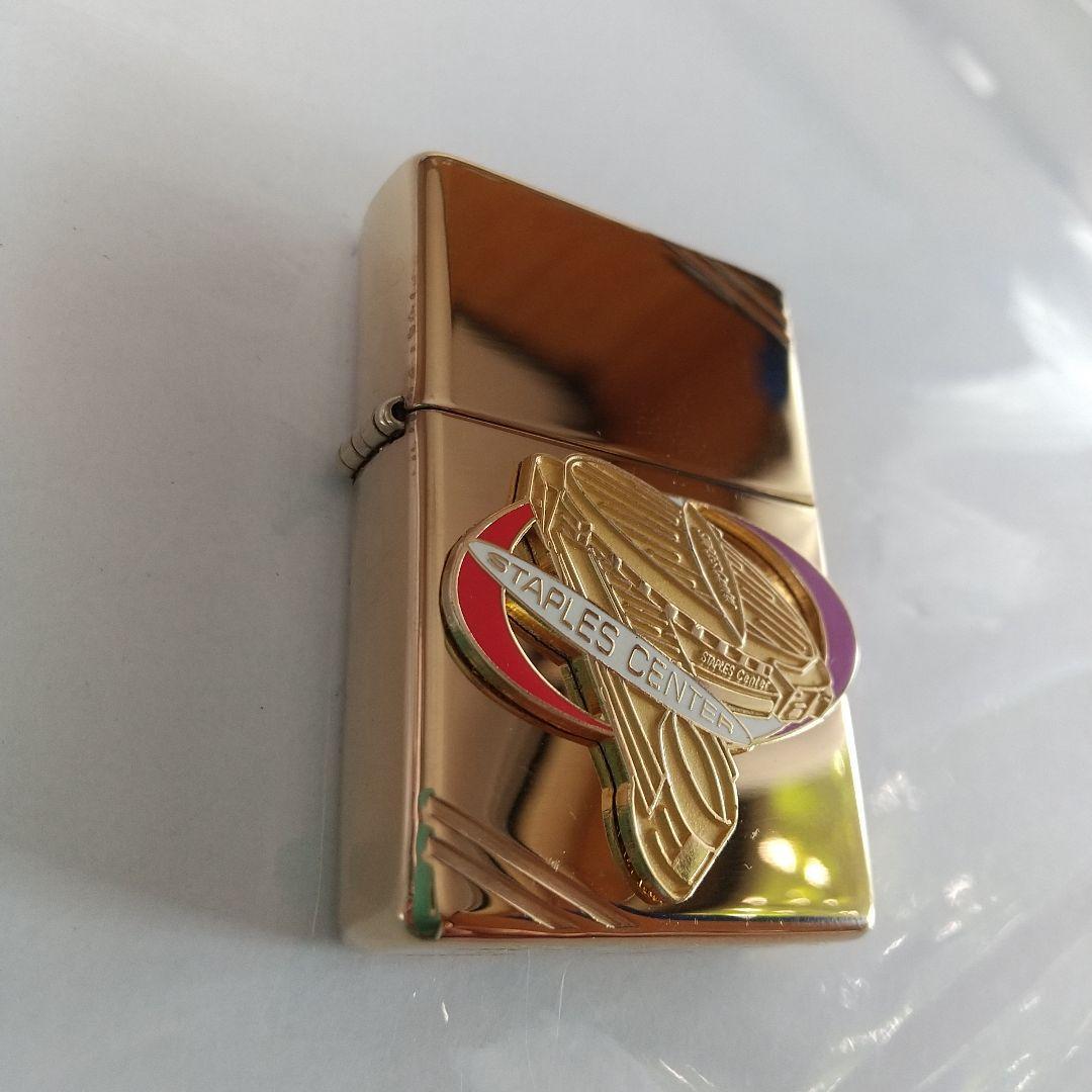 Authentic Zippo Lakers Stadium Staples Center Gold Metal Gold