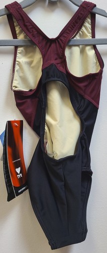 TYR PERFORMANCE Swimsuit Size 20 - BLACK / BURGUNDY (661) - Picture 2 of 5