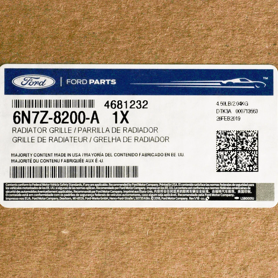 2006-2009 Mercury Milan Front Upper Radiator Grille Satin Aluminum OEM BRAND NEW - Imagem 4 de 4