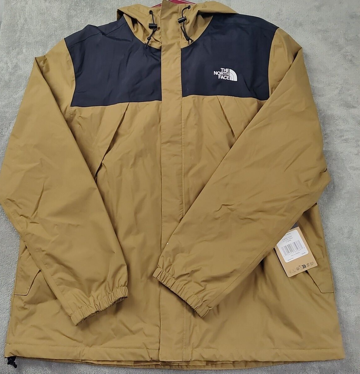 The North Face Antora Jacket for Men in Utility Brown Size XL - Waterproof Hiking Gear