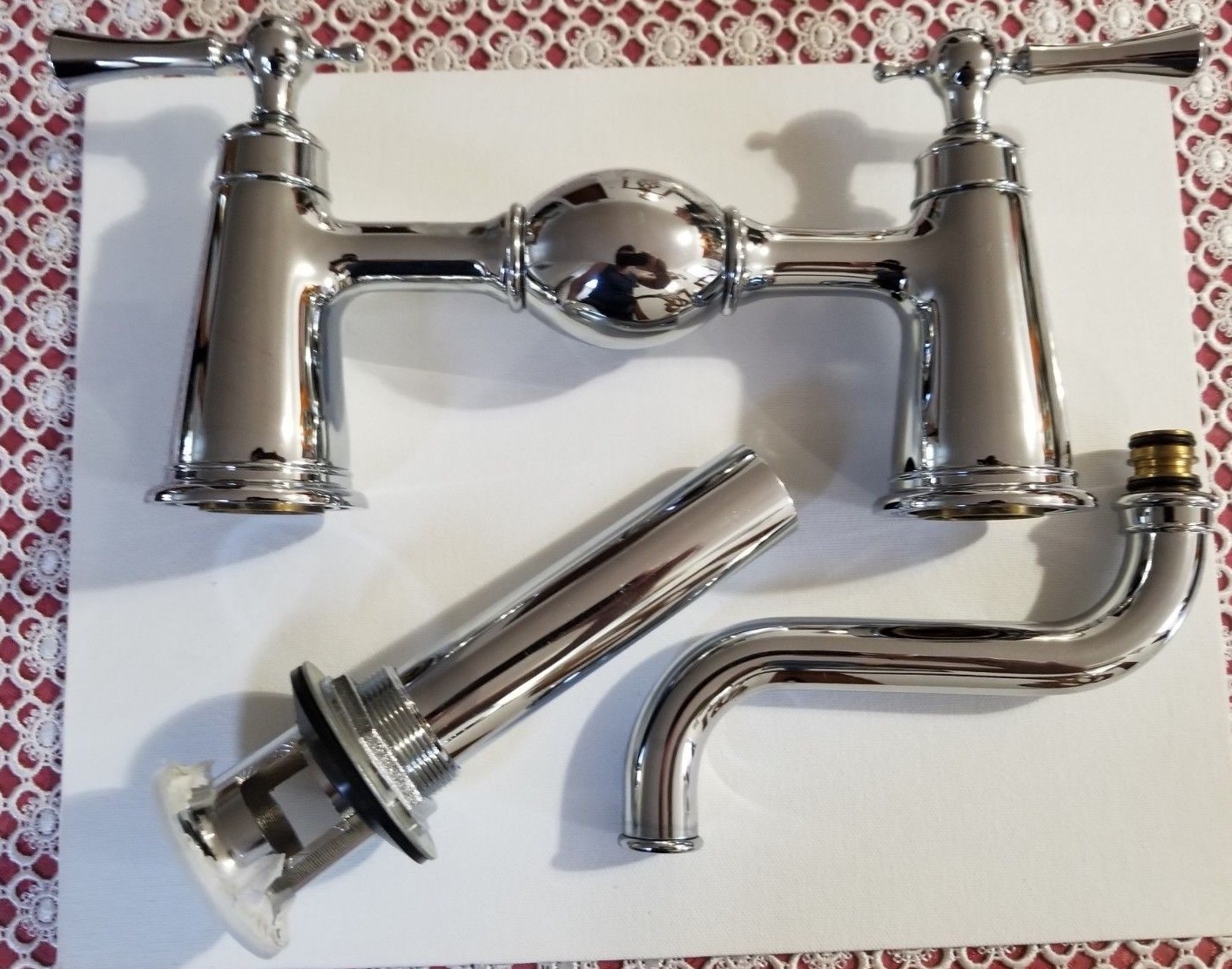 NEW Jado Wall Mounted Faucet - Kitchen Bathroom - Polished Chrome