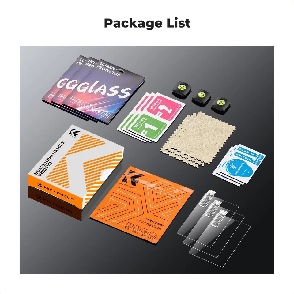 Protector de pantalla de cámara K&F Concept 3x y cubierta de zapata caliente para cámara Ricoh GR III Foto 4 de 4