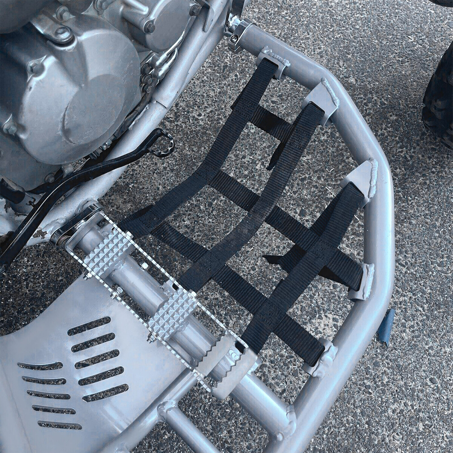 For Honda TRX 400EX 400X Nerf Bars Pro Peg Silver Bar Black Net 211 T7 SB eBay